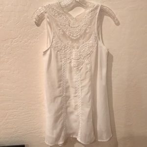 Beautiful white lace crochet dress